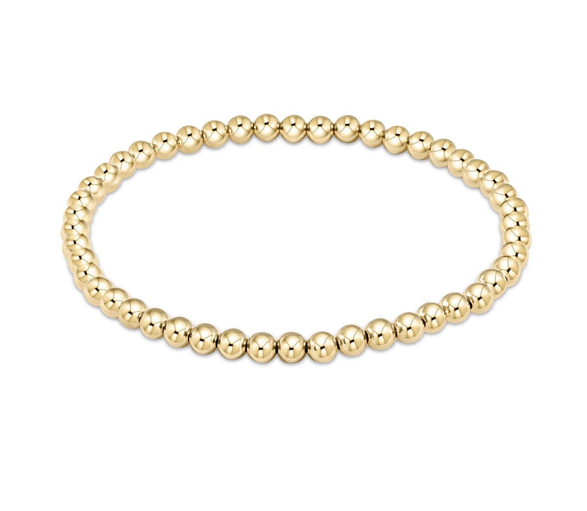 EXTENDS - CLASSIC GOLD 4MM BEAD BRACELET