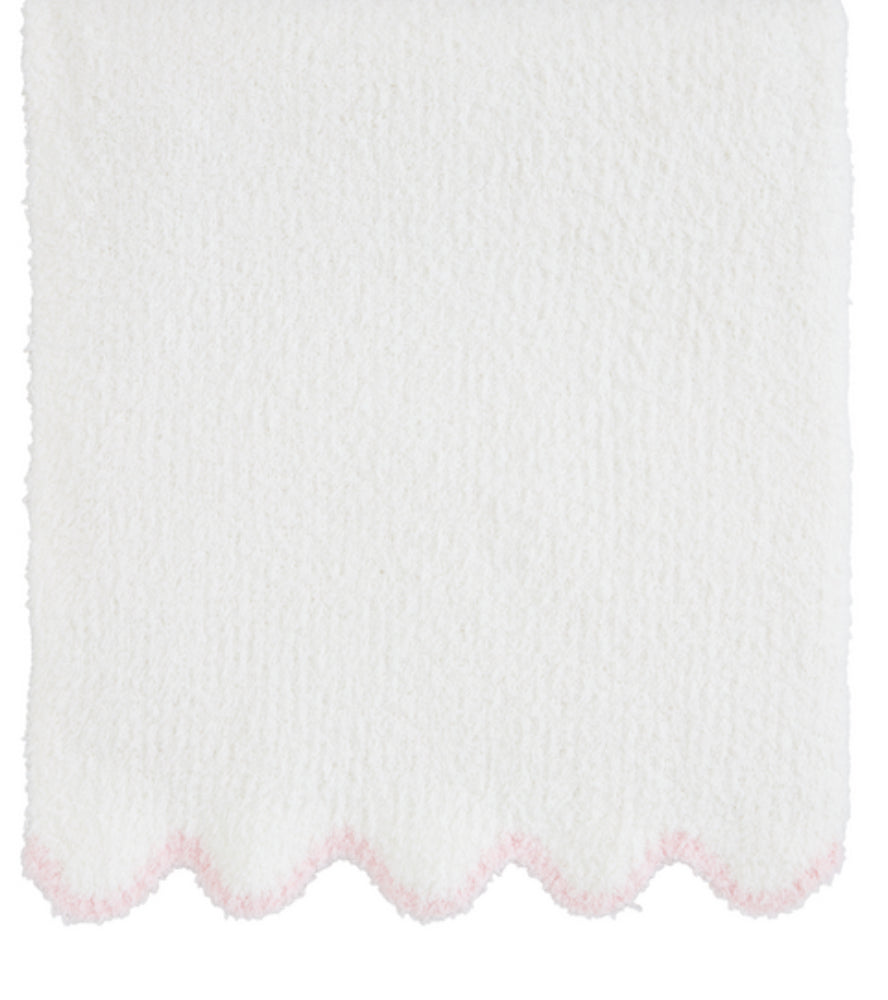 Scalloped Chenille Blanket