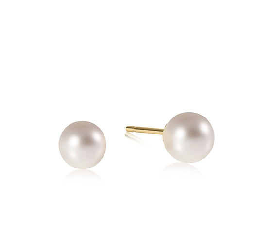 classic 8mm ball stud - pearl