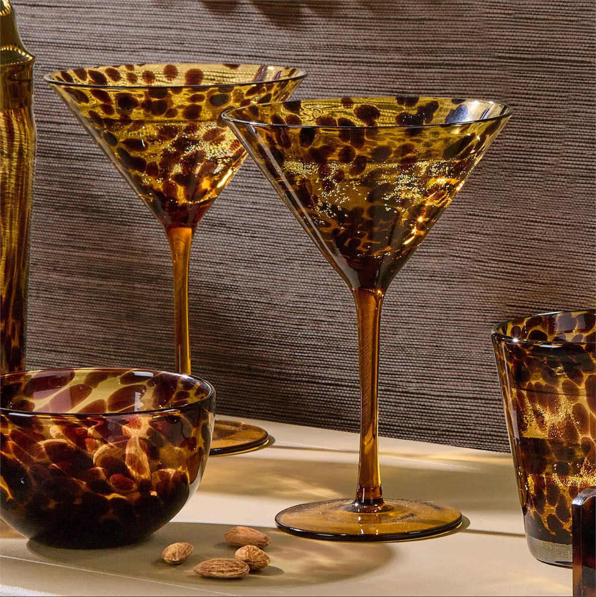 Tortoise Martini Glass