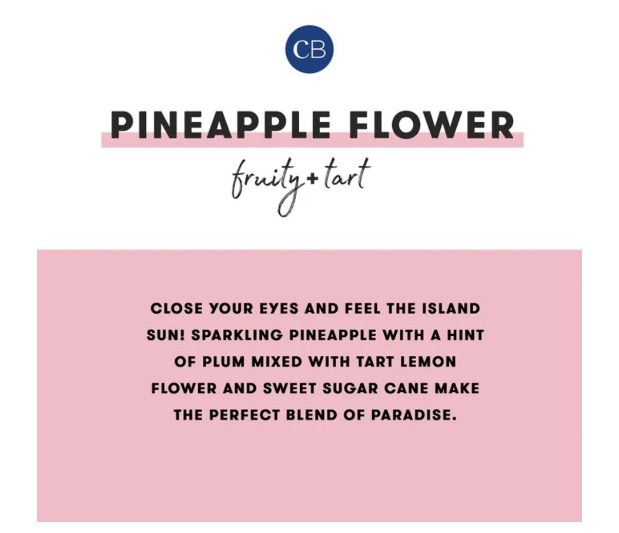 Pineapple Flower Modern Marble Signature Candle