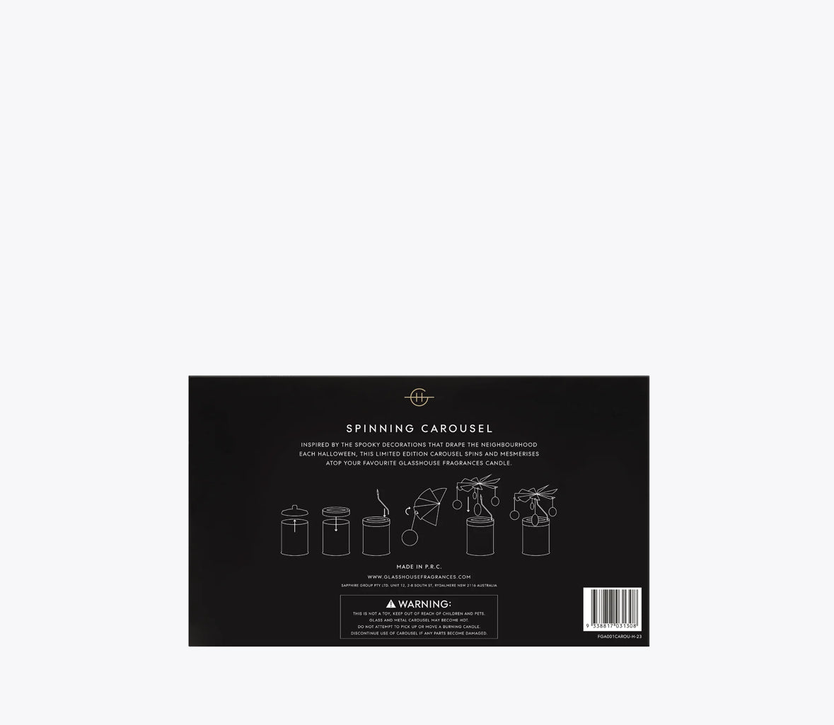 Spinning Halloween Carousel- Glasshouse Fragrances