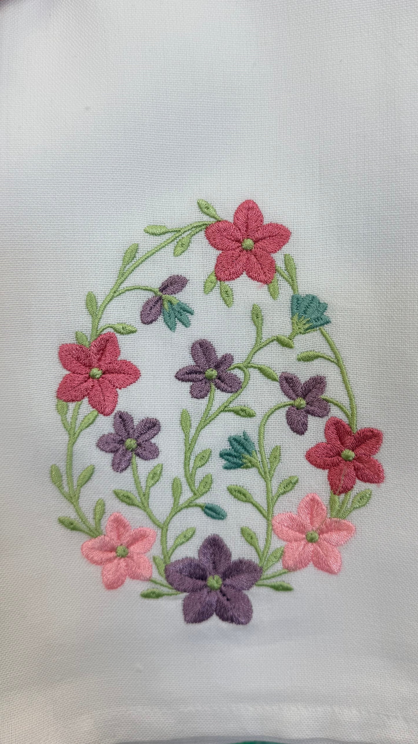 Floral Egg Tea Towel