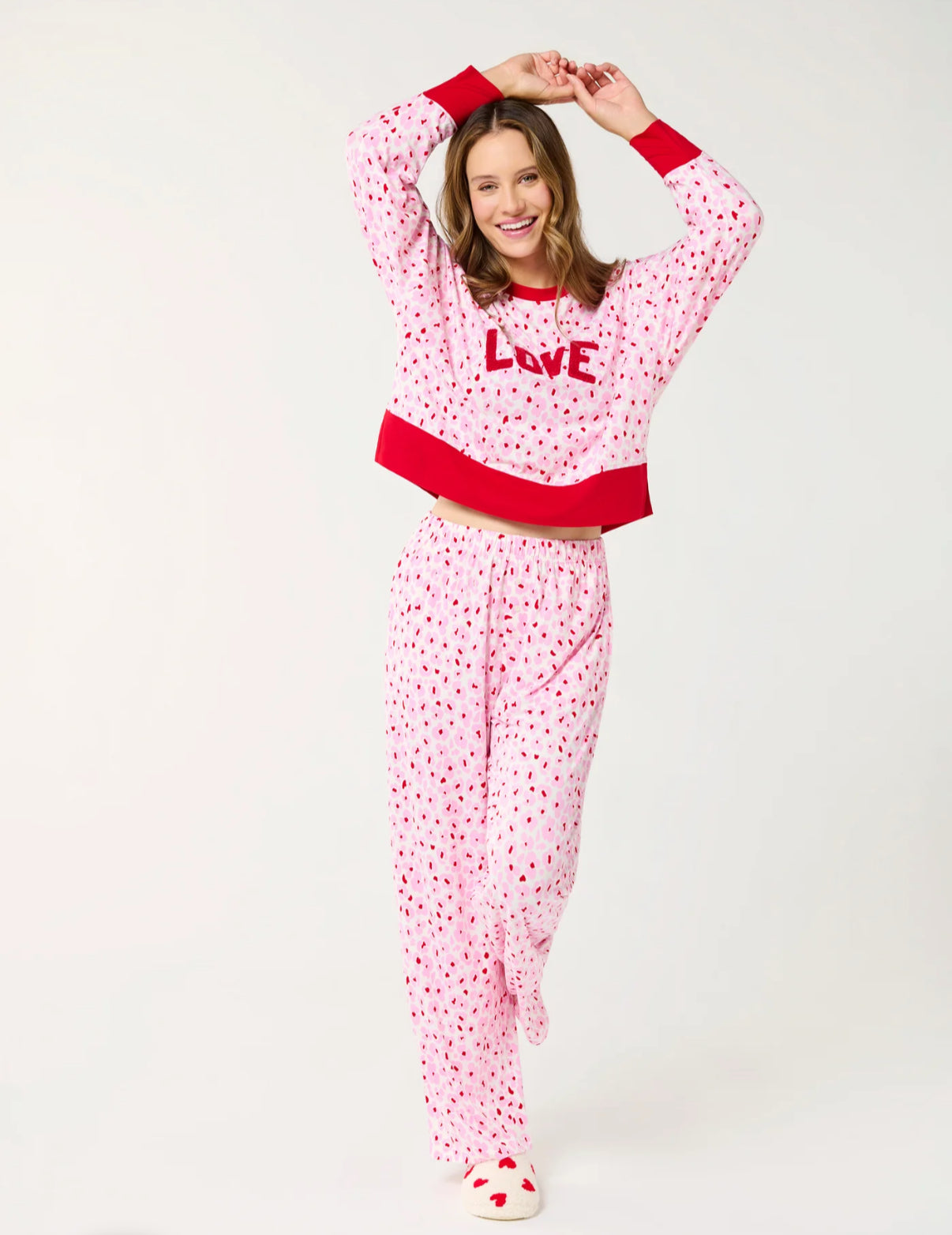 "Love" Ultra-Soft Jersey Knit PJ Set