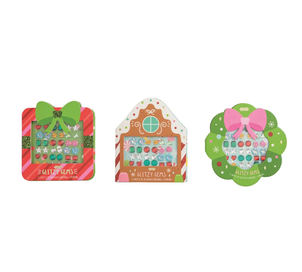 Holiday Stick On Earrings