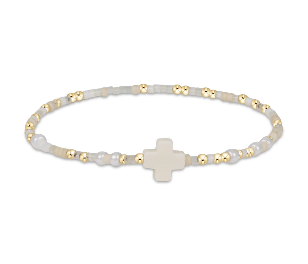 Hope Unwritten Signature Cross Bracelet - call me on my shellphone