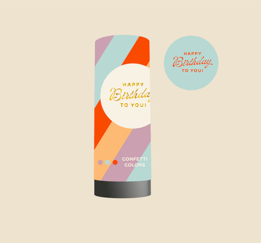 Happy Birthday Confetti Popper