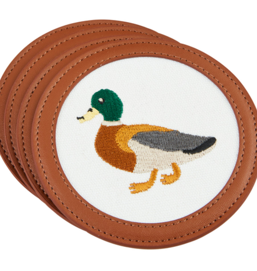 Embroidered Coaster Set