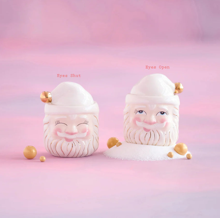 Papa Noel Cream Candy Jar