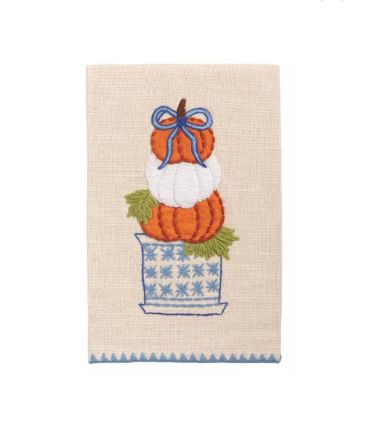 APPLIQUE TOPIARY TOWEL
