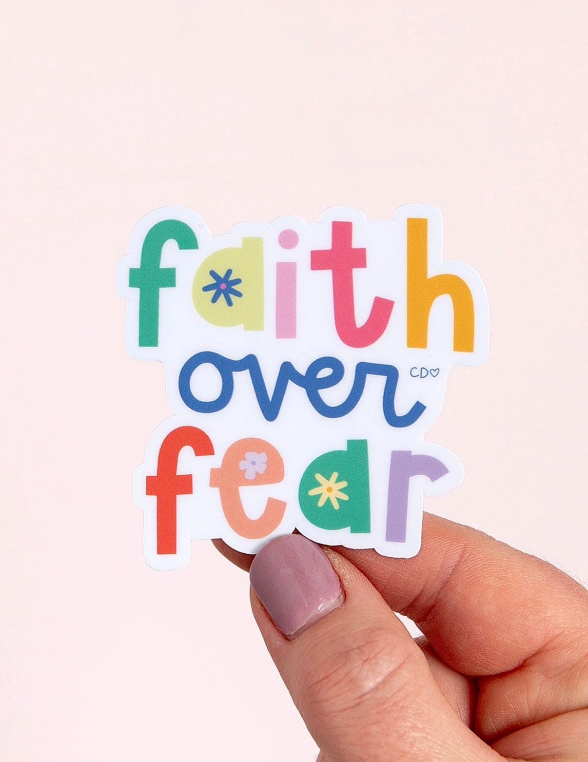 Faith Over Fear Decal Sticker
