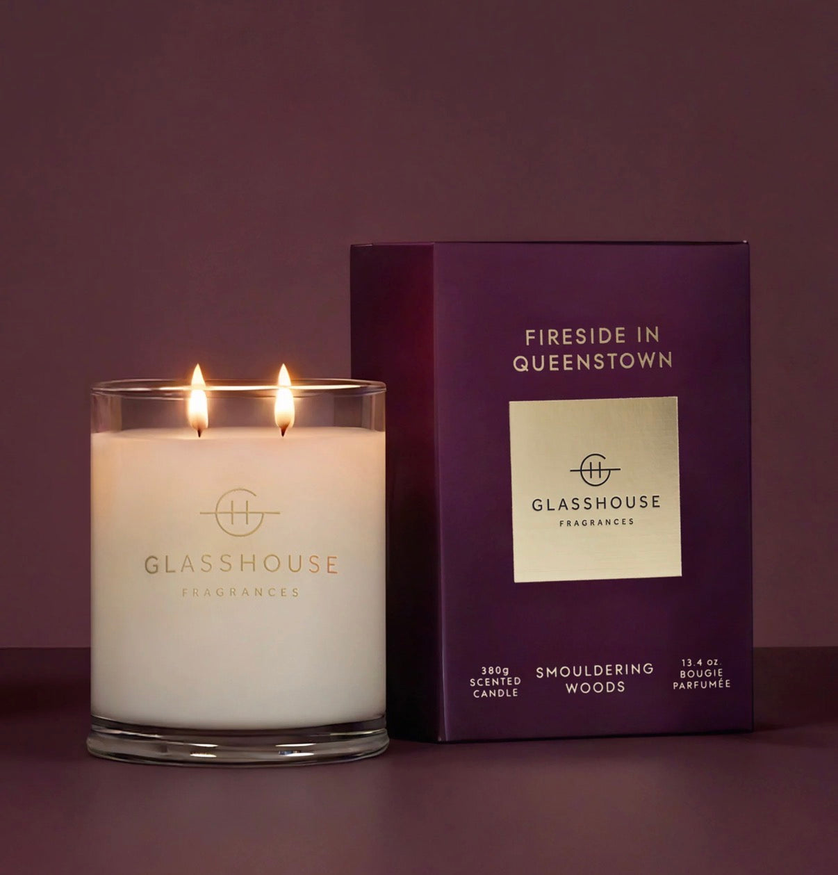 Fireside in Queenstown 13.4oz Candle - Glasshouse Fragrances