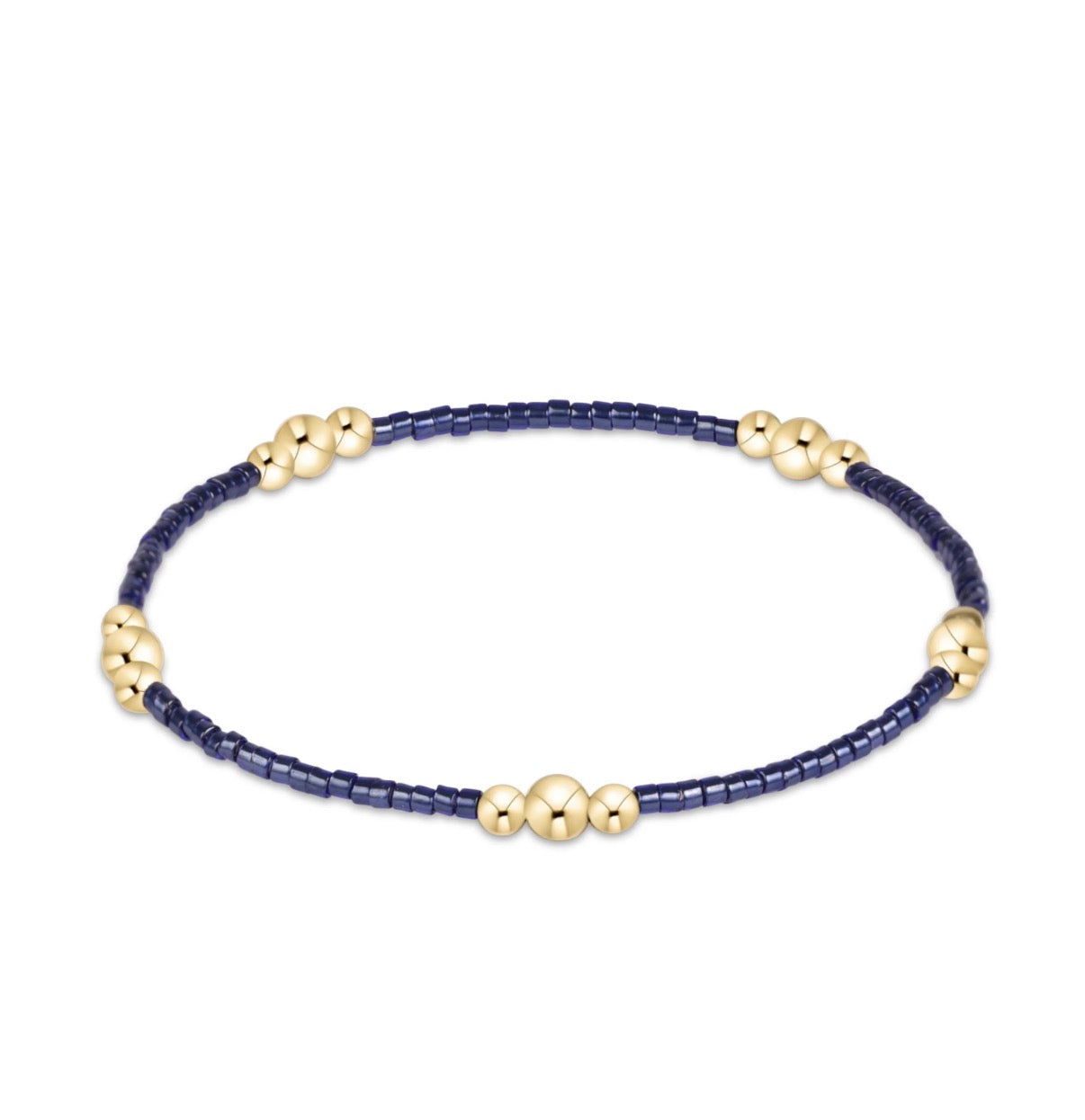 hope purpose gold bracelet - navy