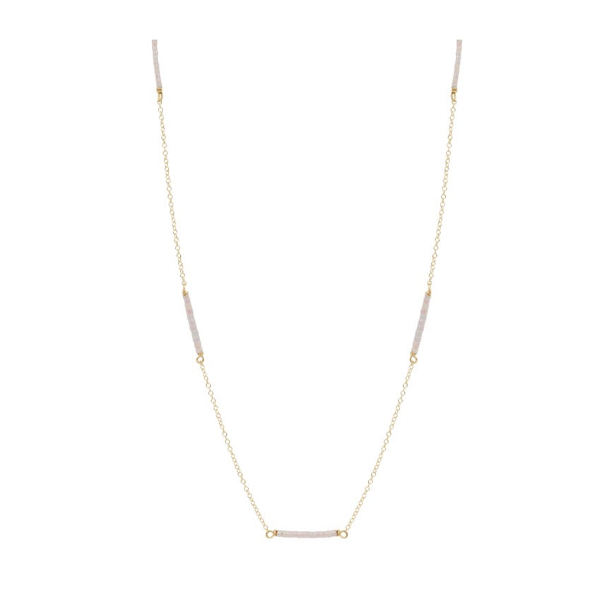 15" Choker Simplicity Chain Gold - Hope Bliss - Silky White