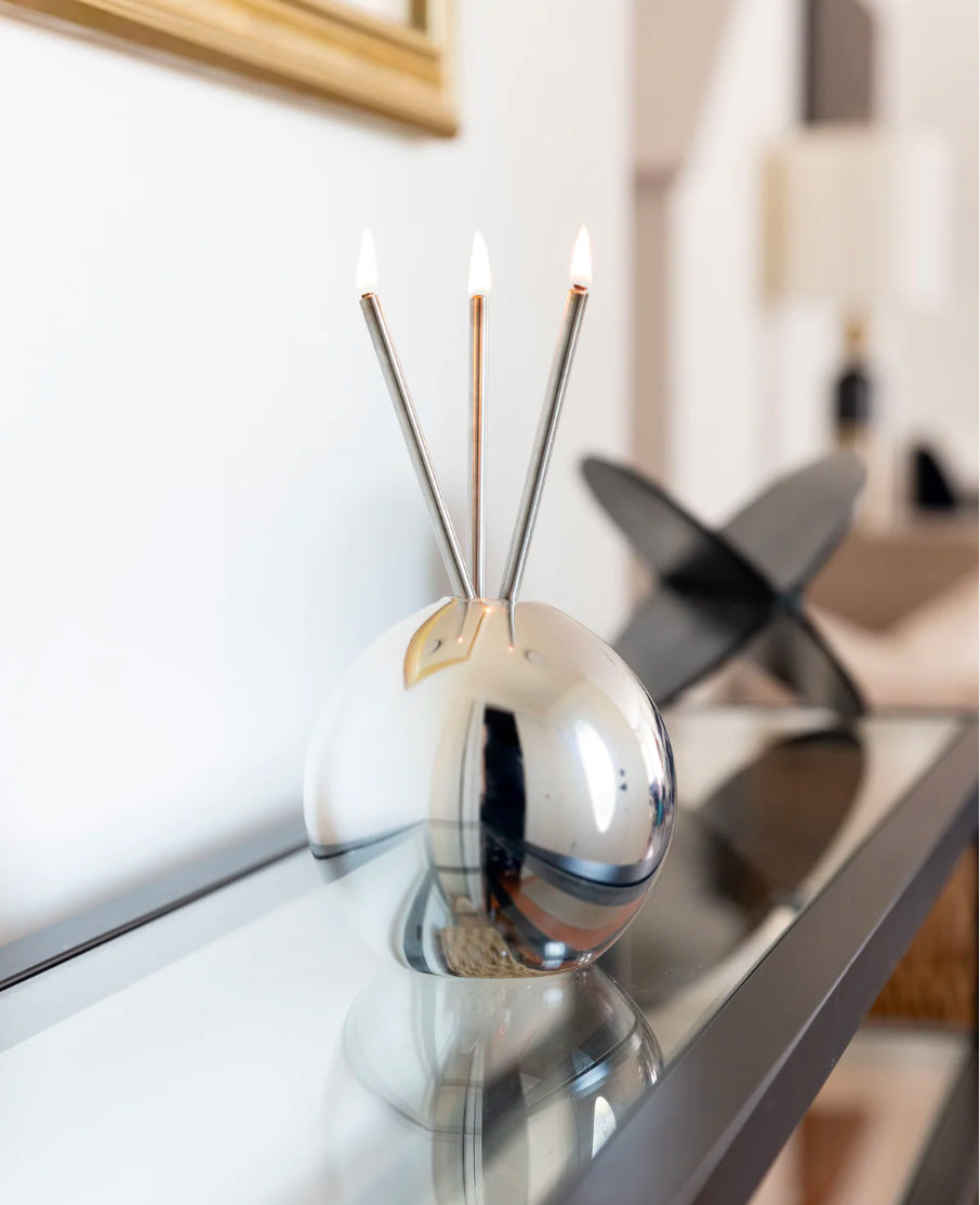 Everlasting Candle Silver Neva Vase