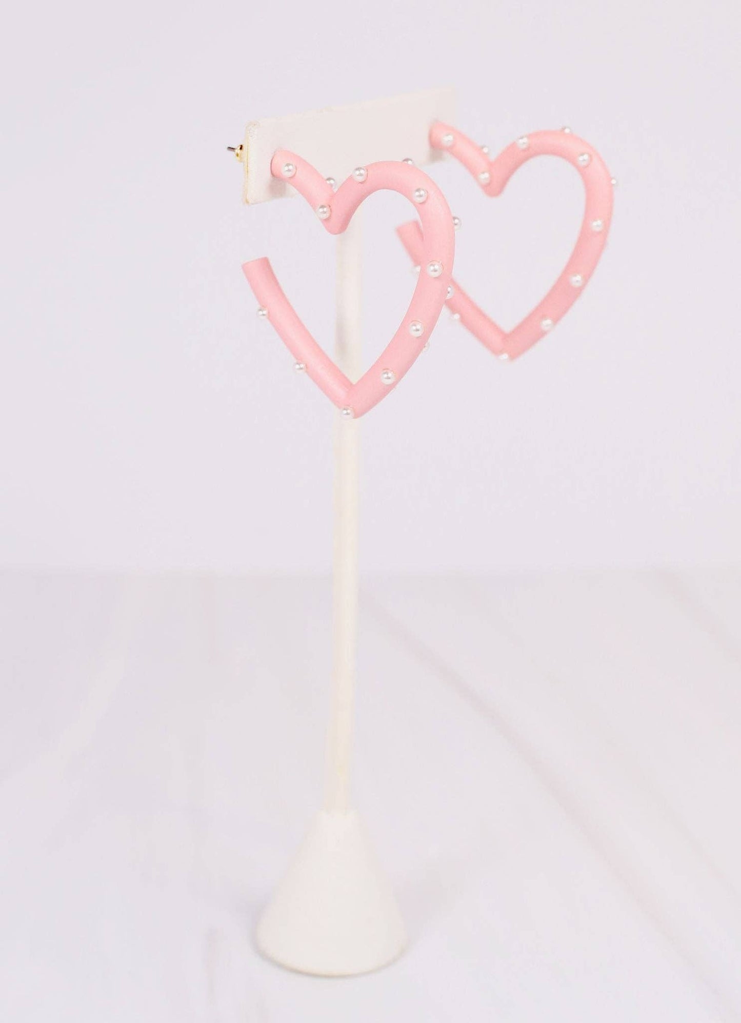 Admirer Pearl Heart Earring LIGHT PINK