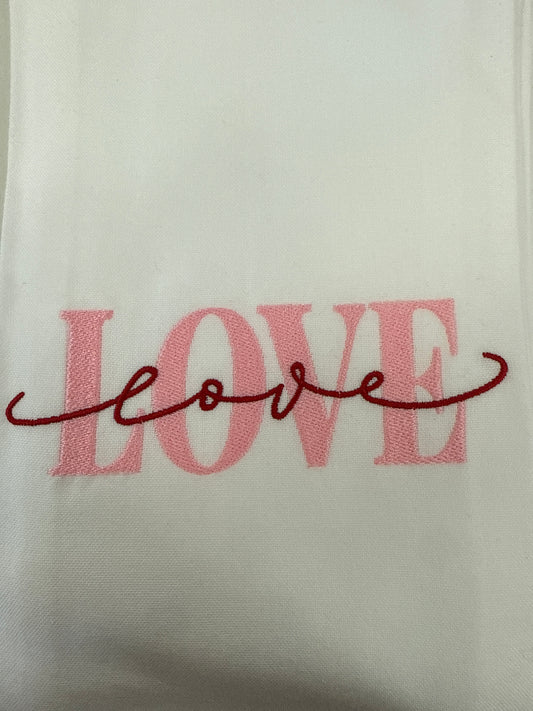 Double Love Tea Towel