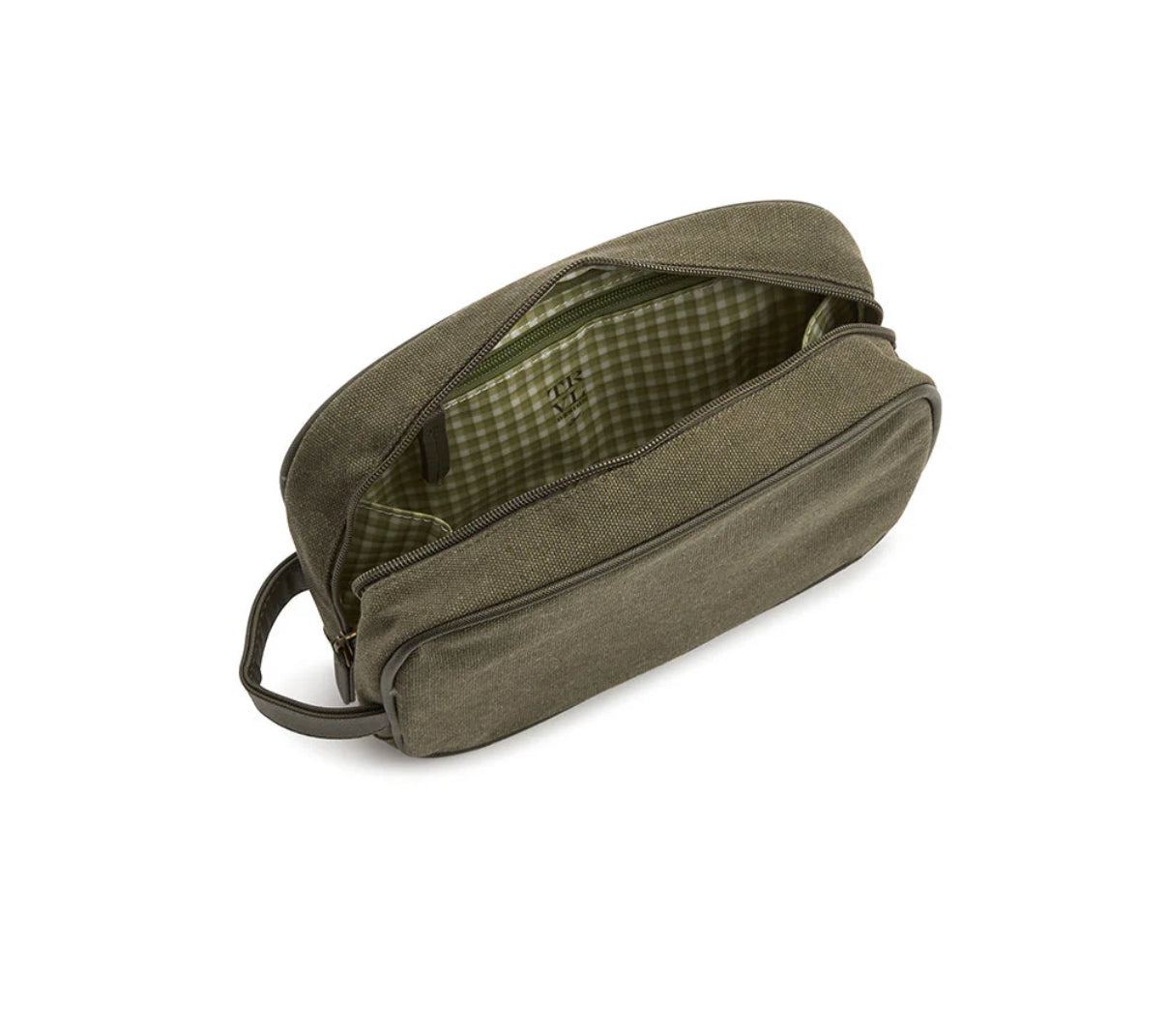 Mens Toiletry Case- Canvas Cactus
