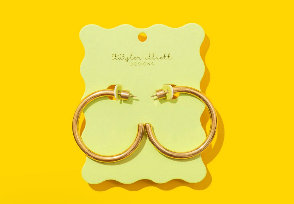 Terry Gold Large Hoop