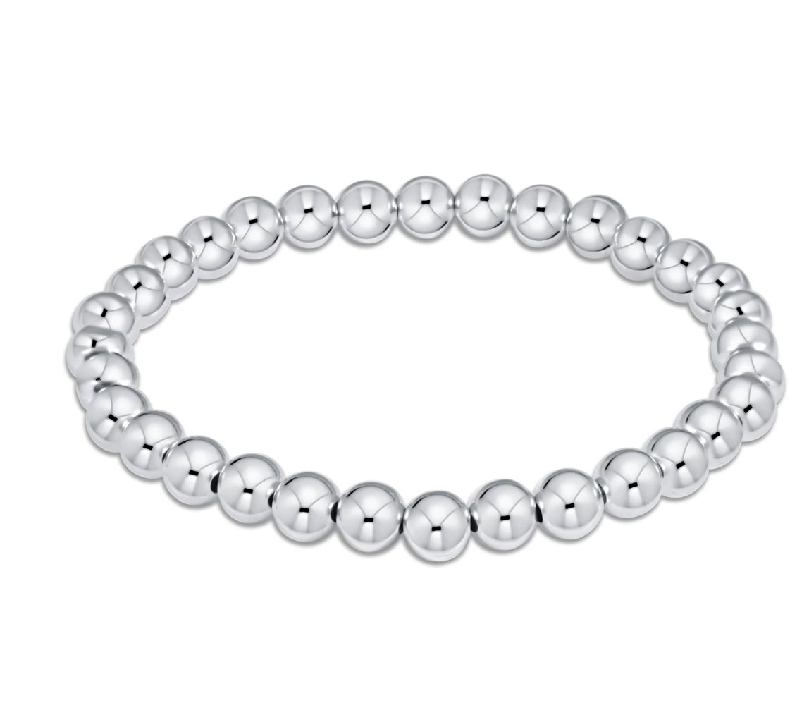 Classic sterling 6mm bead bracelet