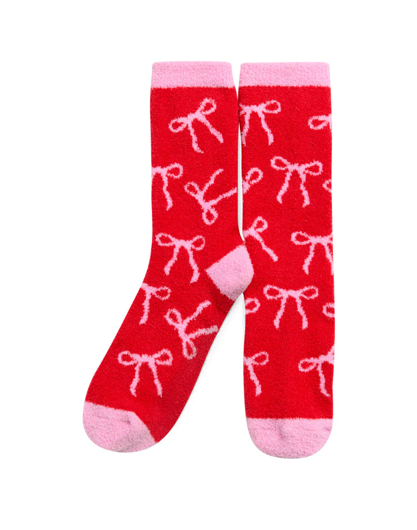Bow Socks - Red