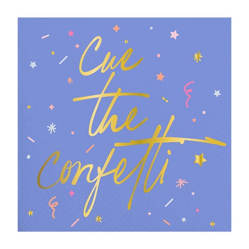 Foil Napkins - Cue The Confetti