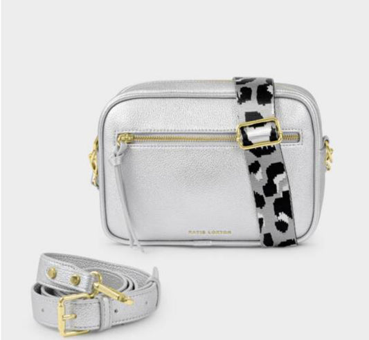 Hallie Crossbody Bag- Silver