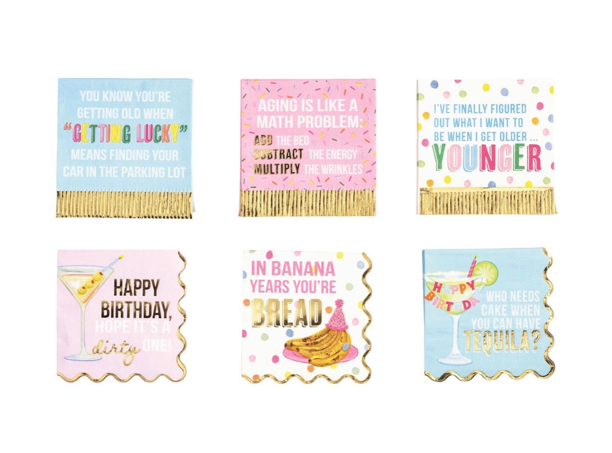 Funny Birthday Gold Fool Napkins