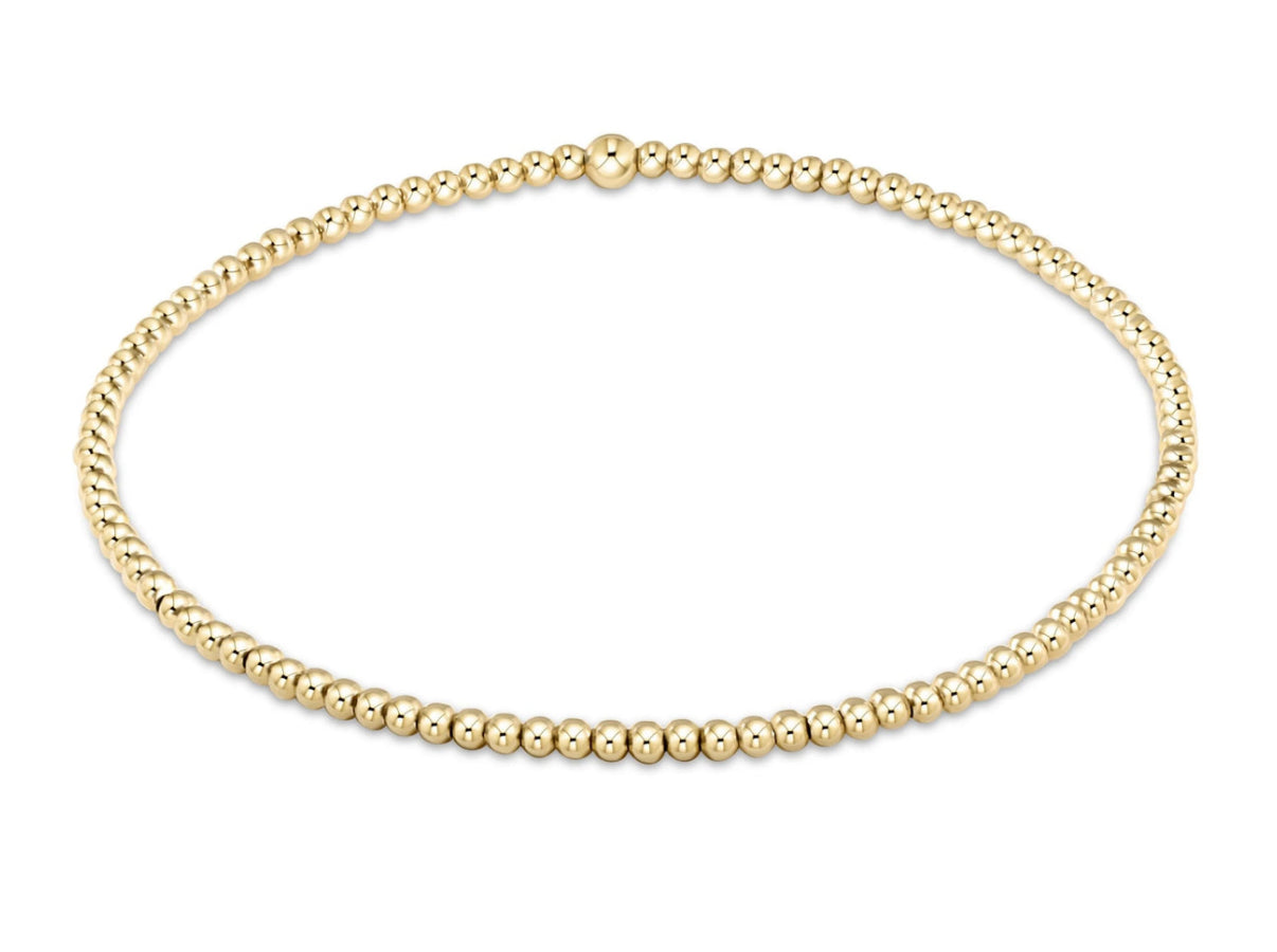 egirl Classic Gold 2mm Bead Bracelet