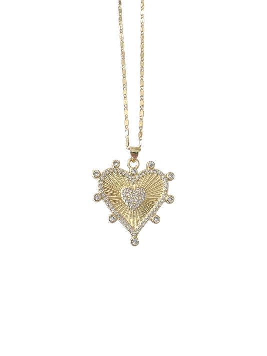 Carter Gold Heart Necklace