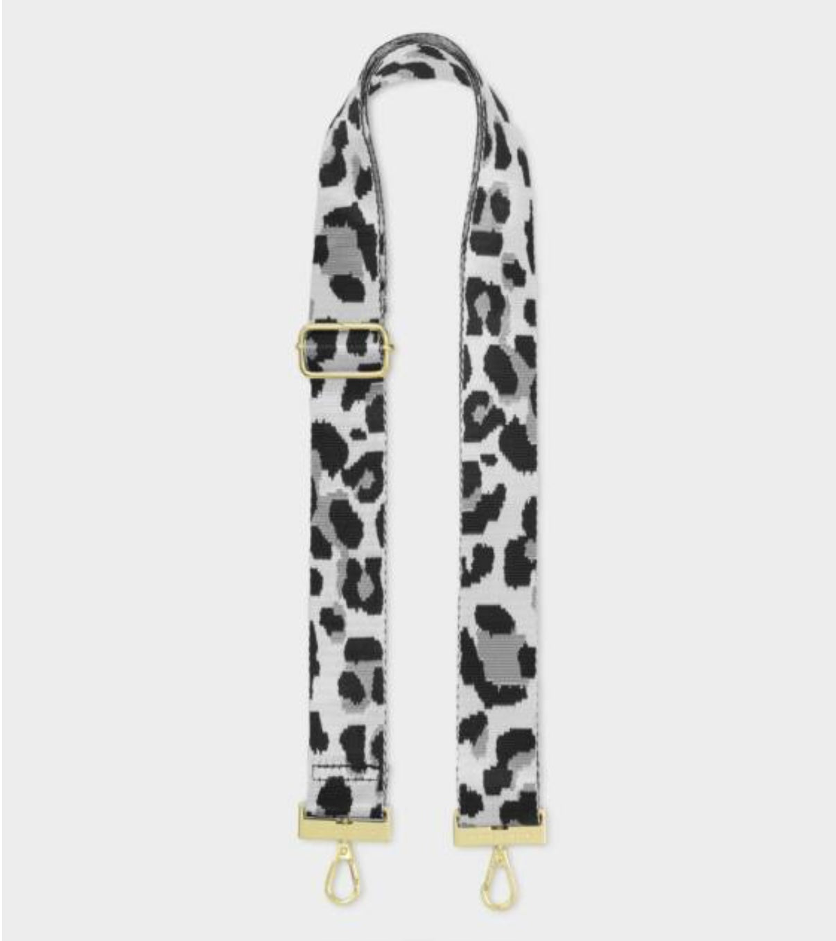 Canvas Strap- Grey Black Leopard
