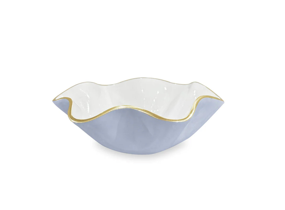 ENCANTO Carola Small Bowl- Periwinkle and White