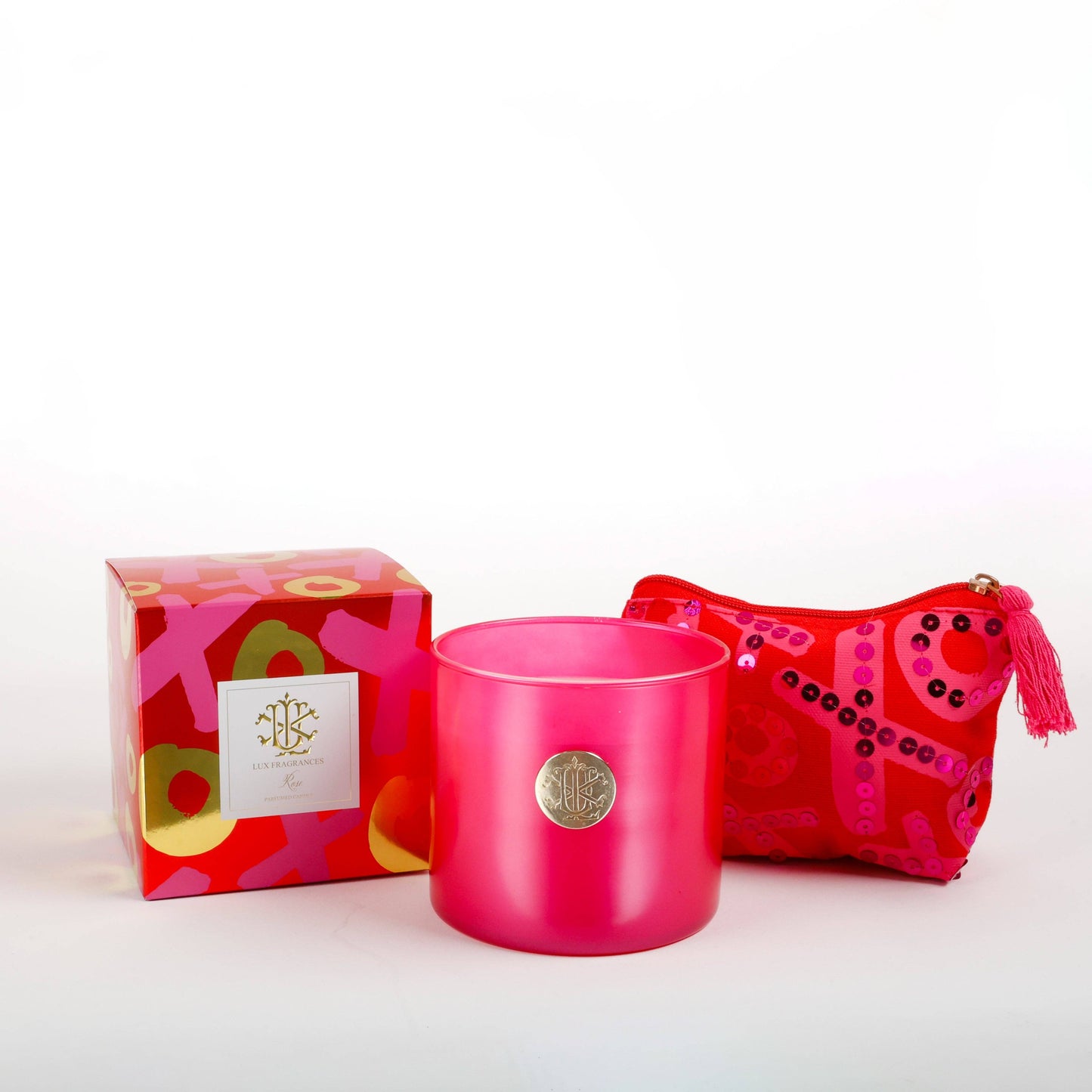 ROSE 8 OZ DESIGNER BOX CANDLE