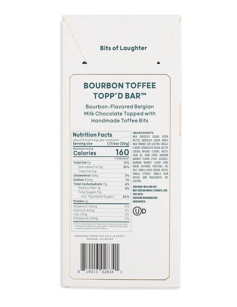 Bourbon Toffee Topp'd Bar