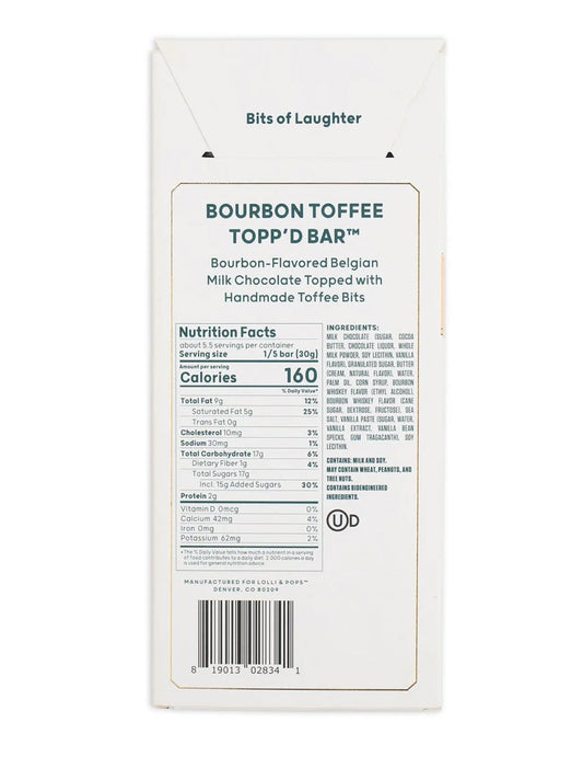 Bourbon Toffee Topp'd Bar