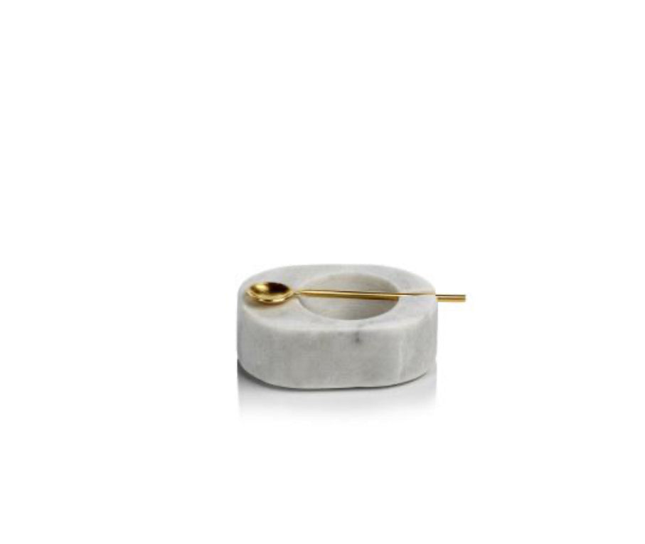 Tuscan White Marble Salt & Pepper