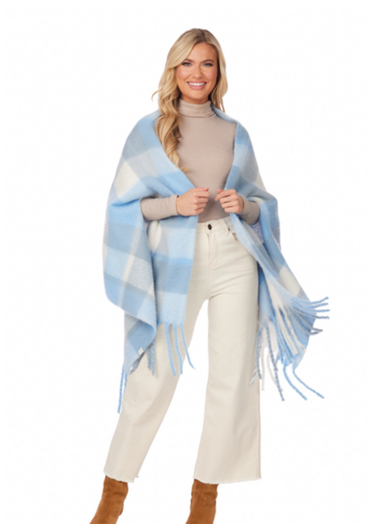Blue Scarf Wrap