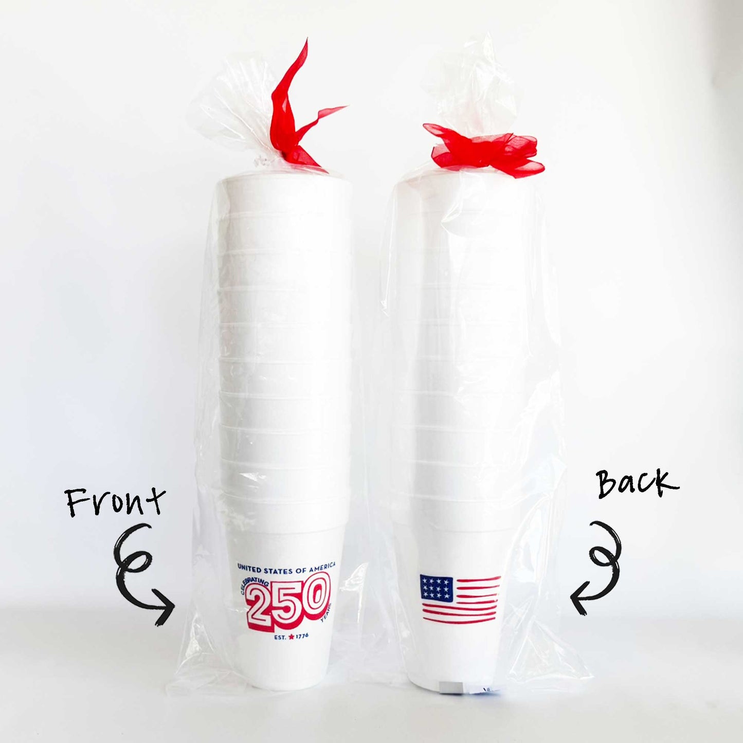 July 4th/Patriotic-America USA 250th Foam Cup 10 Pack