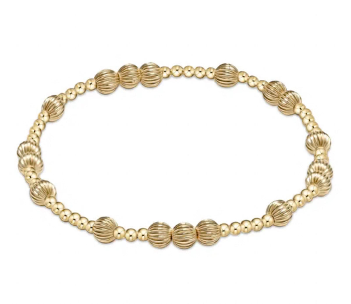Hope Unwritten Dignity 5mm Bead Bracelet- Gold