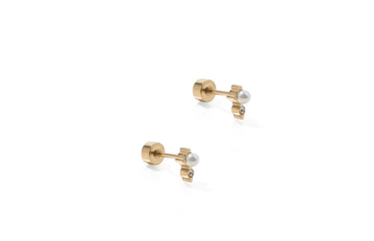 Screwback Stud Earrings - Mabel