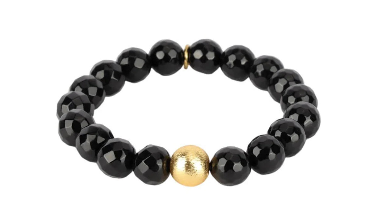 Bianca Beaded Bracelet- Black