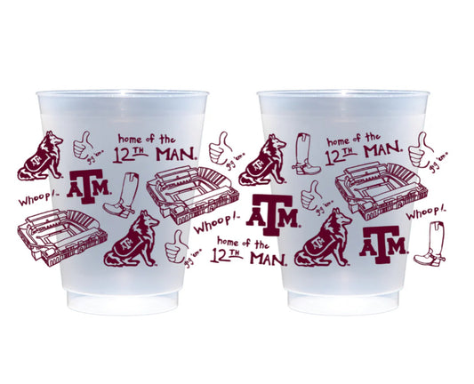 Texas A&M Shatterproof Cups