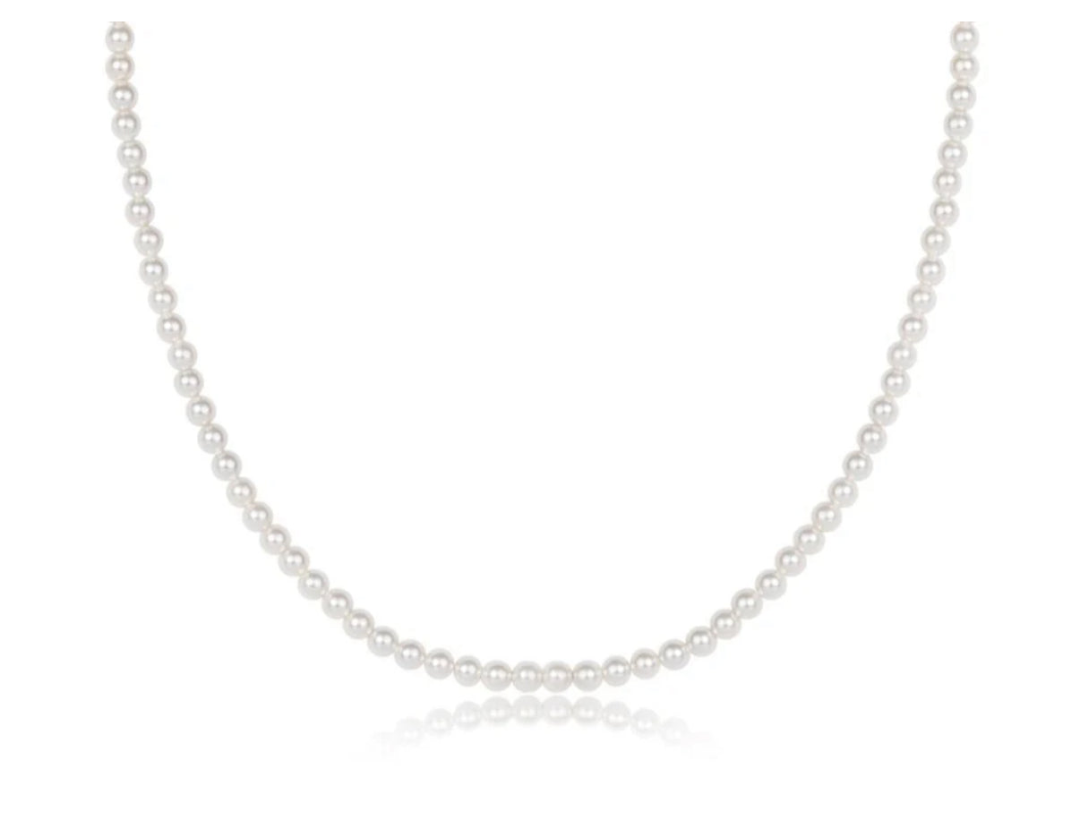17" Choker Classic Pearl 4mm Bead