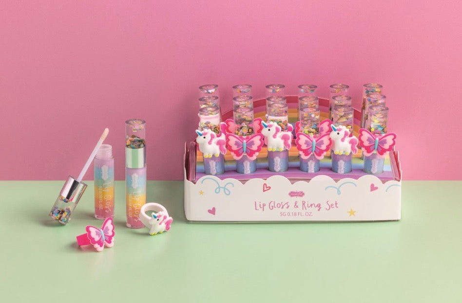 Lip Gloss & Ring Set