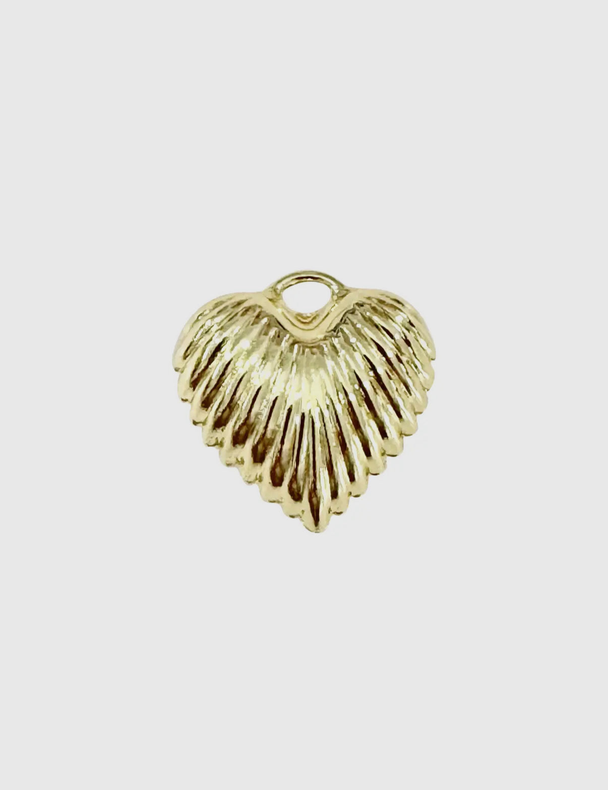 Scallop Heart- Gold