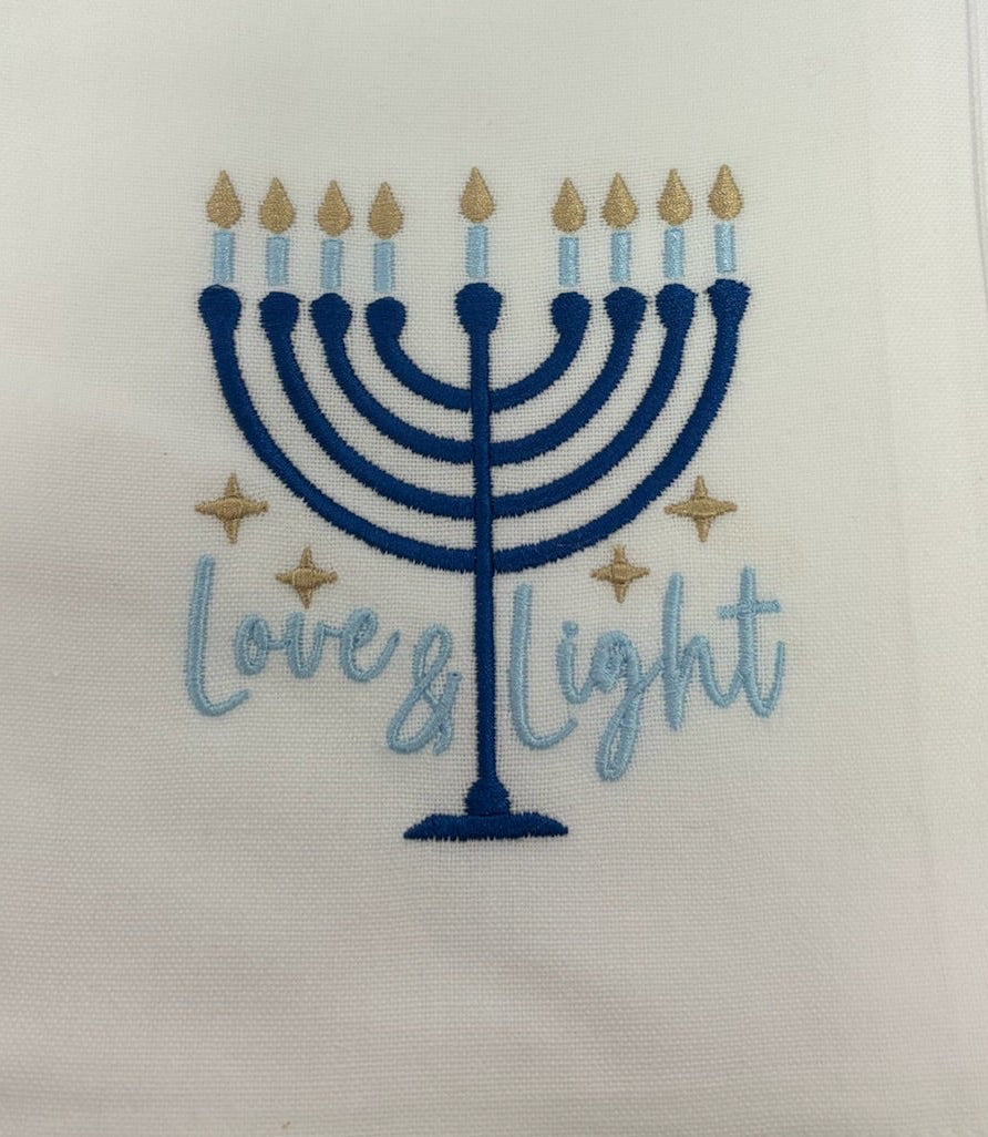 Menorah Tea Towel