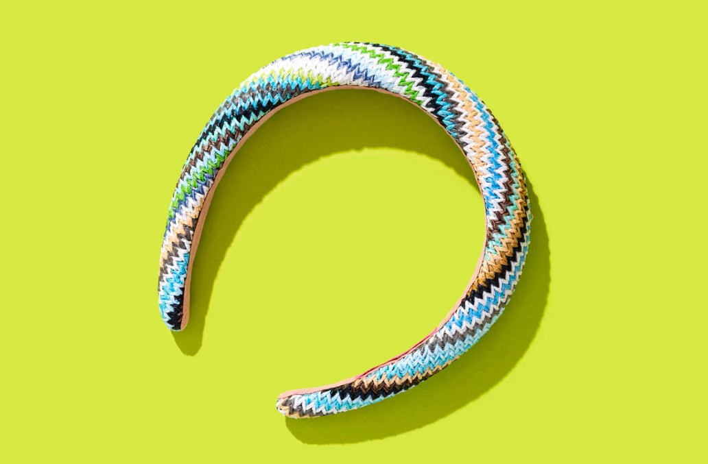 Mia Blue & Green Ratan Headband