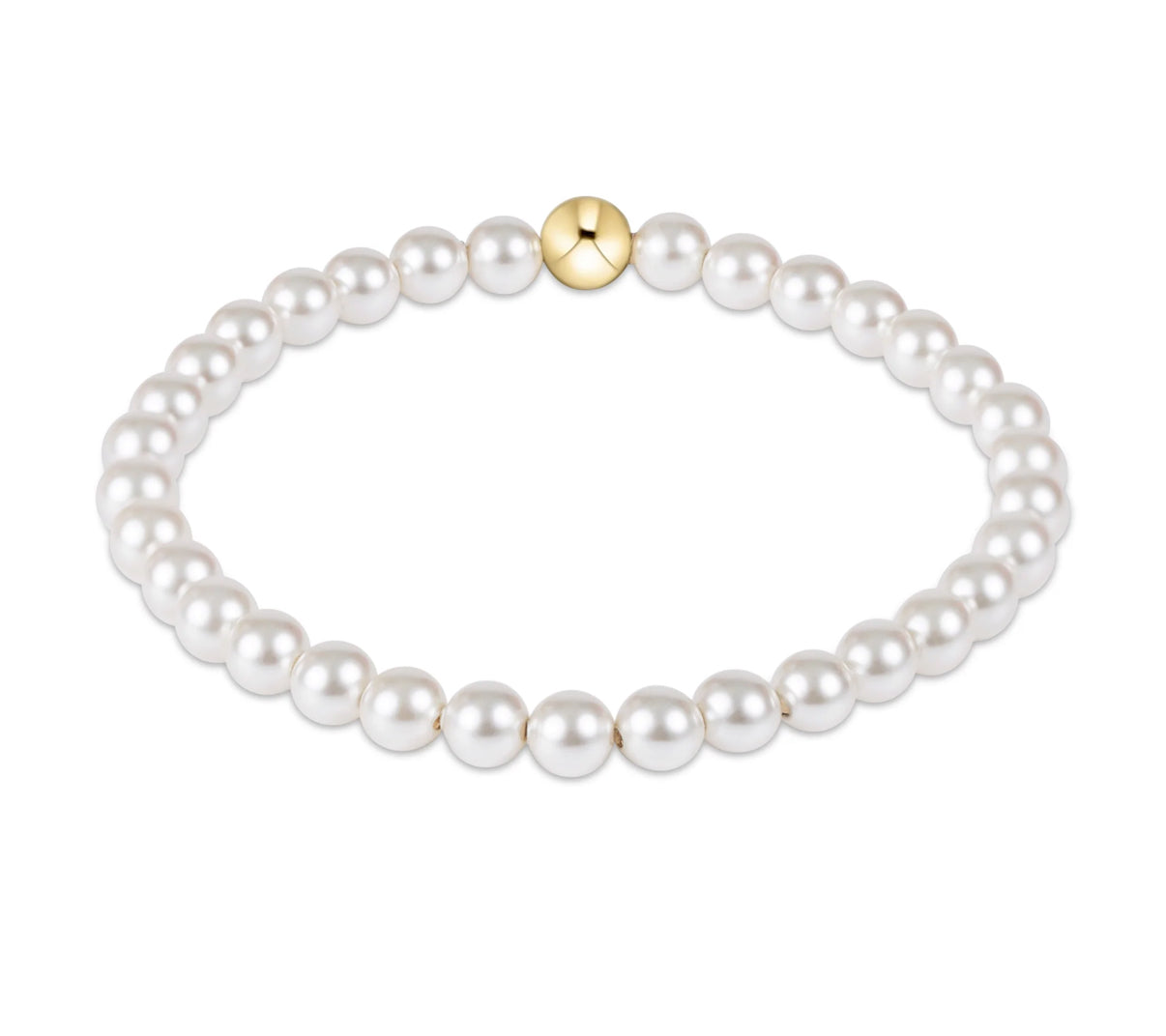 Extends Classic Pearl 6mm Bead Bracelet