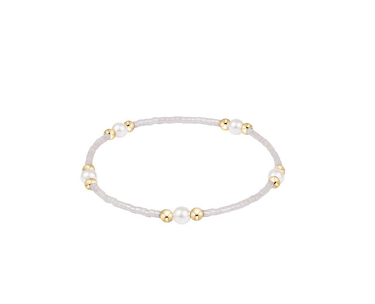 Hope Purpose Pearl Bracelet - Silky White