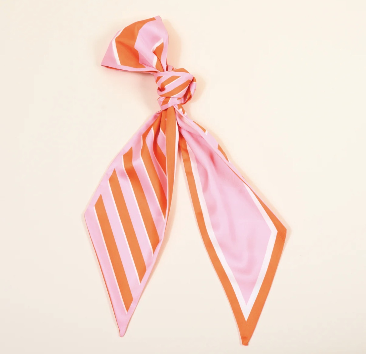 Twirl & Tie Scarf Accessory- Sicily Stripe Pink